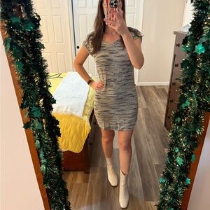 Athleta Heathered Gray Mini Dress